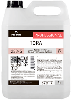 Тора (Tora) 5 л. кислотное моющее средство от известковых отложений и ржавчины Про Брайт (233-5)